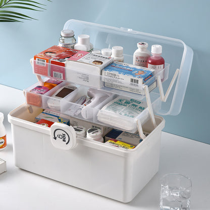 Household Medicine Storage Box Children's Large Capacity Portable Medicine Box