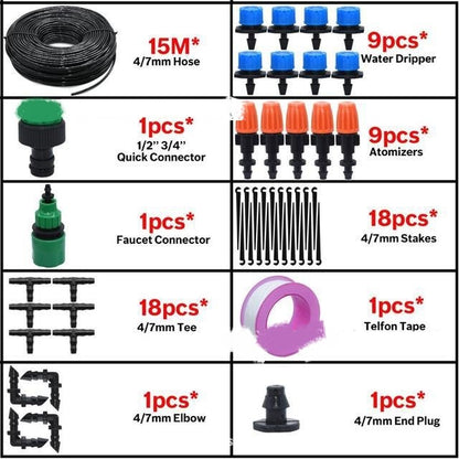 Drip Irrigation Set Automatic Watering Device Gardening And Gardening