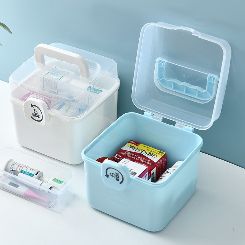 Household Medicine Storage Box Children's Large Capacity Portable Medicine Box