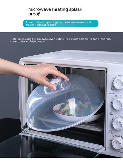 Food Splash-proof High Temperature Resistant Microwave Oven Cover By Heating