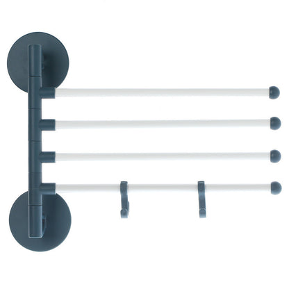 Perforation-free Multi-purpose Rotating Towel Rack For Household Products