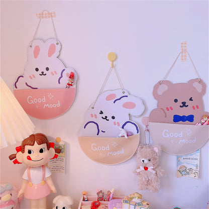 Bedroom Wall Hanging Bag Home Bedroom Decoration Storage Storage Hanging Bag