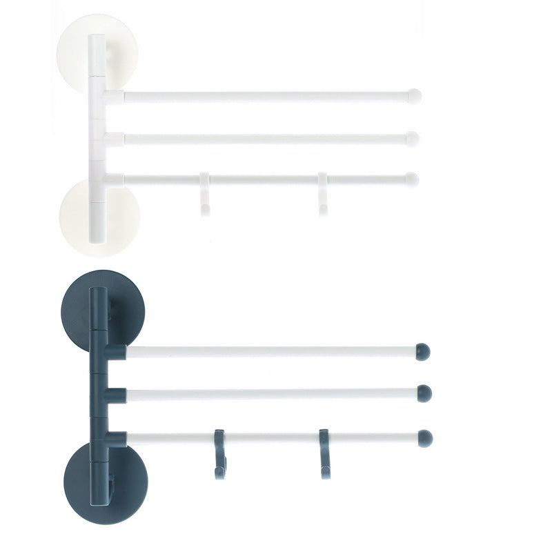 Perforation-free Multi-purpose Rotating Towel Rack For Household Products