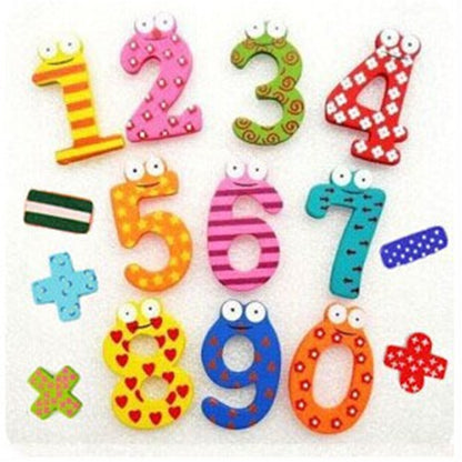 Early Education Supplies Letter Ornaments Wooden Letters Refridgerator Magnets With Symbol Number Refridgerator Magnets Magnetic Wooden