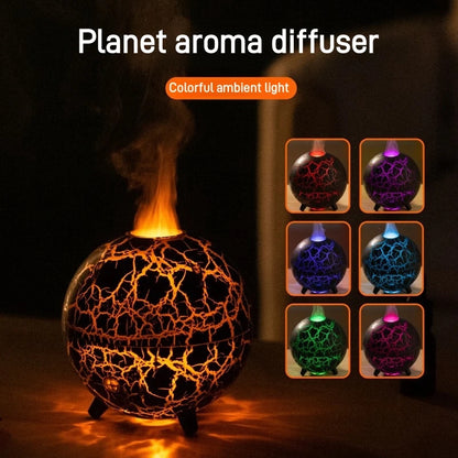 Creative Planet Colorful Atmosphere Lamp USB Humidifier 200ML Water Tank Can Add Essential Oil Household Mini Aroma Diffuser