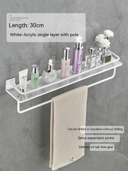 Acrylic Bathroom Storage Rack Bathroom Towels Storage Rack