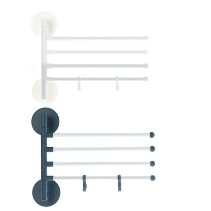 Perforation-free Multi-purpose Rotating Towel Rack For Household Products